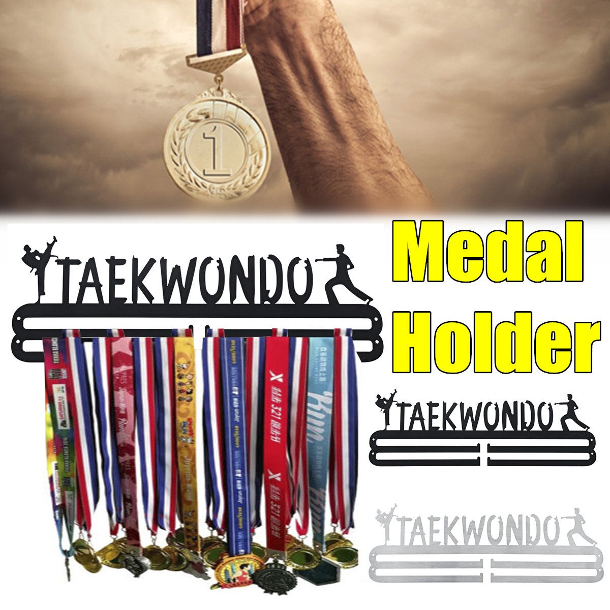 Rvs Medaille Hanger Display Rack Wall Mounted Display Taekwondo Medaille Hanger Holder Rack Sport Decoraties