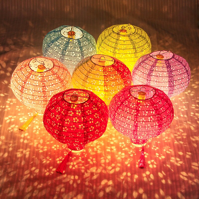 Lanterne en papier ballon à Air ajouré, lanterne arc-en-ciel, décoration, fournitures de fête d&#39;anniversaire pour enfants, décoration de mariage à domicile, 20cm