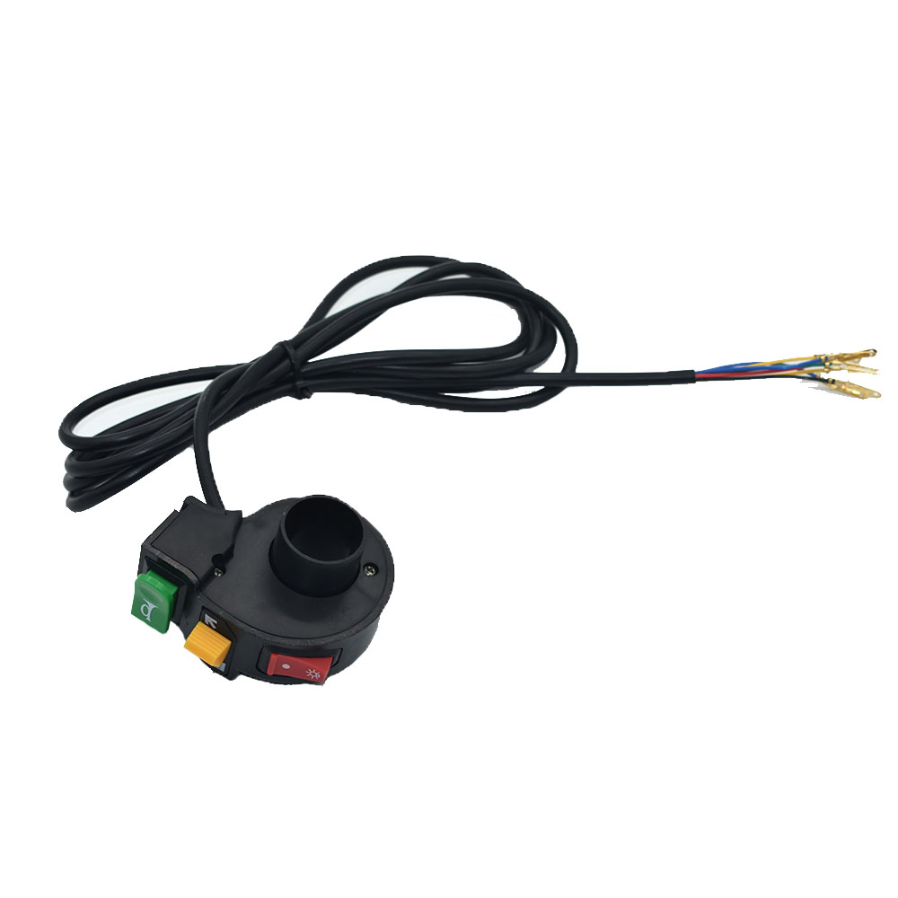 22Mm 3 In1 Motorfiets Schakelaar Elektrische Fiets Scooter Atv Quad Licht Richtingaanwijzer Hoorn Op/Off Knop Voor voor Citycoco Gemodificeerde
