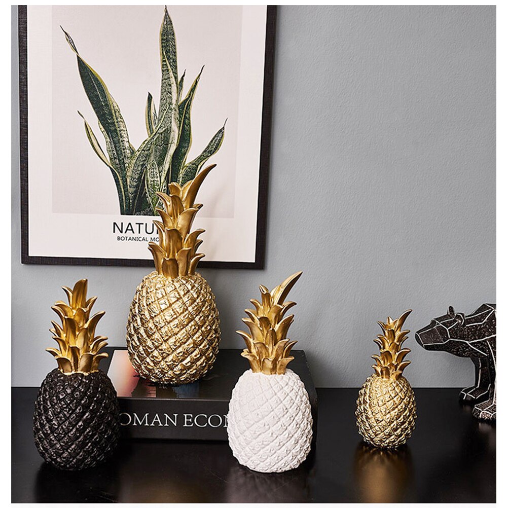 15cm 20cm 25cm noordse ananas huisdecoratie knutselen hars ananas miniaturen beeldjes fruit model knutselen woonkamer decoratie