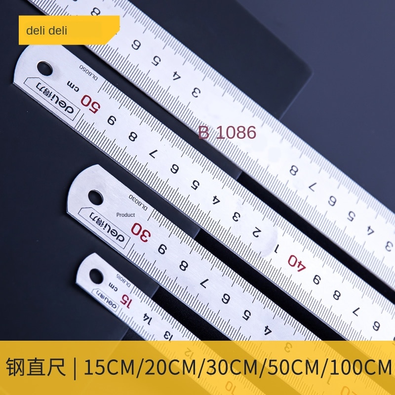Steel Ruler Straight Ruler 15cm/30cm/50cm Stainless Steel Measuring Tool Steel Ruler Woodworking Drawing Drawing Tool