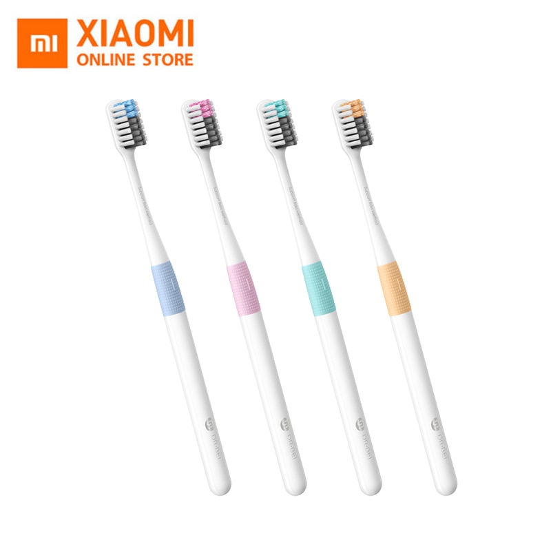 Originele Xiaomi Arts B Tandenborstel Houvast 4 Kleur Diepe Reiniging Wit Beter Draad Brushwire Een Pak Inclusief Reizen Doos