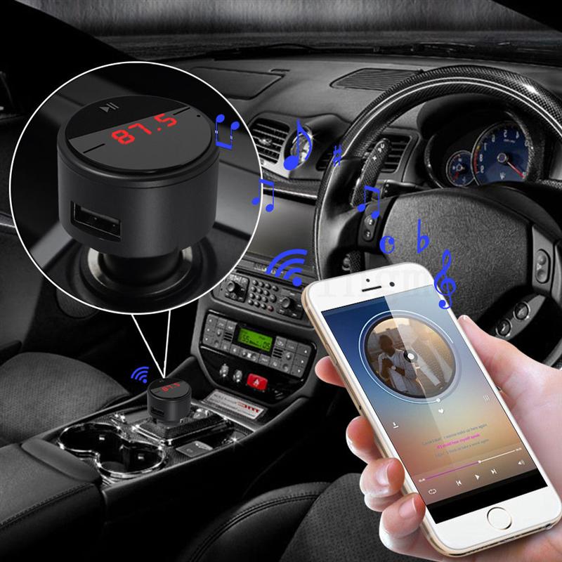 Fm-lähetin langaton autoradio autoon  mp3 -soitin musiikkilevy kaiutinpuhelin auton tupakansytytin usb-laturi puhelimen laturiin