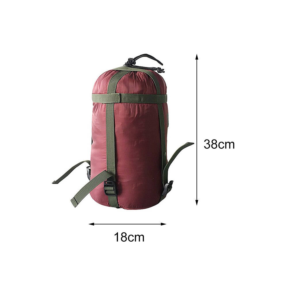 Udendørs rejse sovepose telt sengetøj bærbar nylon kompression sportspakke bære vandreture sæk camping
