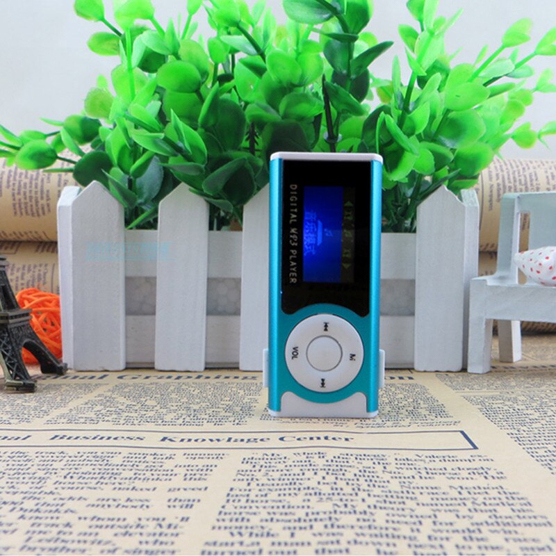 Shiny Mini USB Clip LCD Screen MP3 Media Player Support 16GB Externa Micro SD For MP3/WMA Compact And Stylish MP3 Player