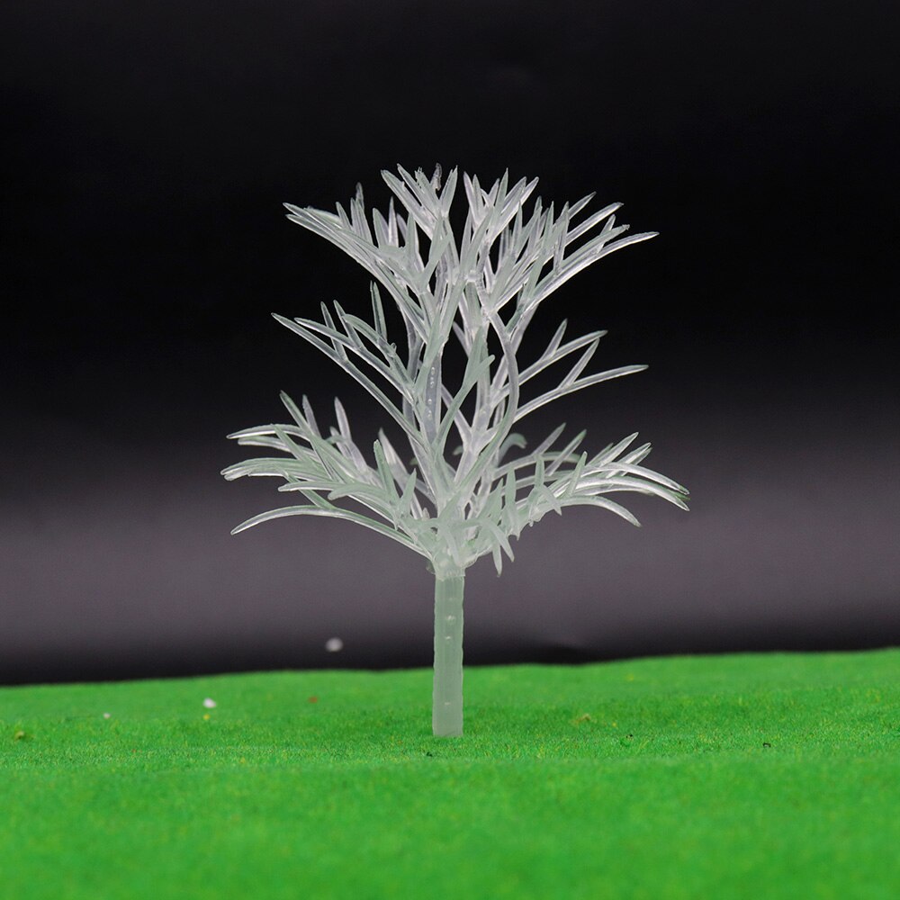 Plant Model Transparante Boom Speelgoed Kristal Boom Bouw Trein Scène Maken 50 Stuks Simulatie Zand Tafel Diorama Diy: 9cm