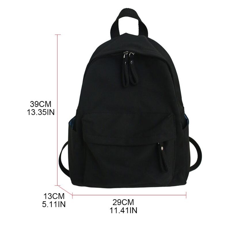 Rucksack Canvas Backpack School Bag Casual College Daypack for Teenager