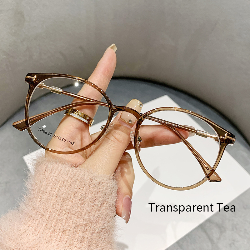 MOMOJA Men's Retro Round Glasses Frame Ultra-Light TR90 Alloy Optical Prescription Women's Eyeglasses Frames TR9898: GRAY