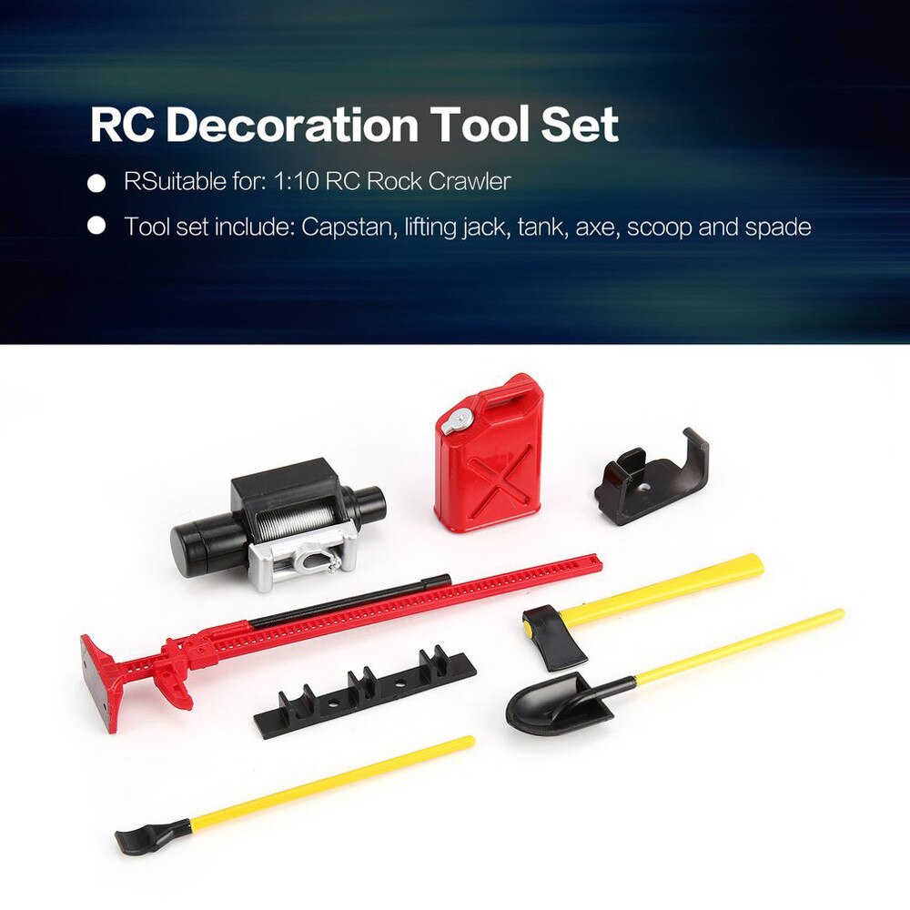 GLOBACT 11-Piece RC Roof Decoration Accessory Kit For 1/10 RC Crawler Cars - Scale Accessories