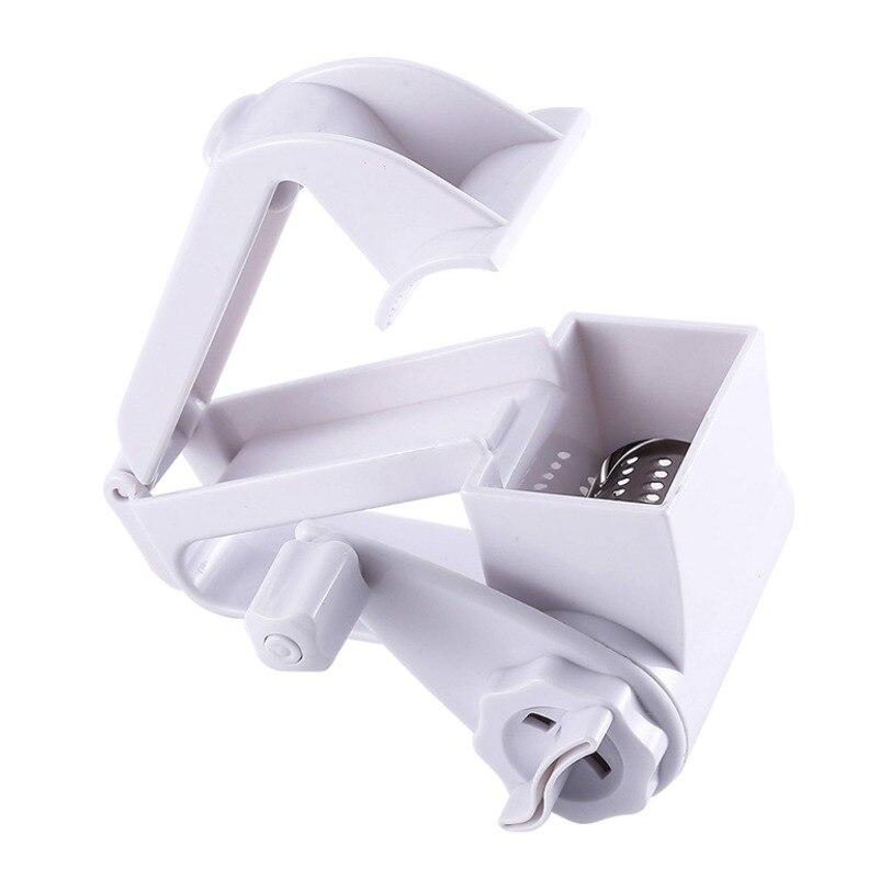 Kitchen Gadgets Rotary Cheese Grater For Cheese White Butter Knife Spreader 3 In 1 Manual Chocolates Cheese Slicer