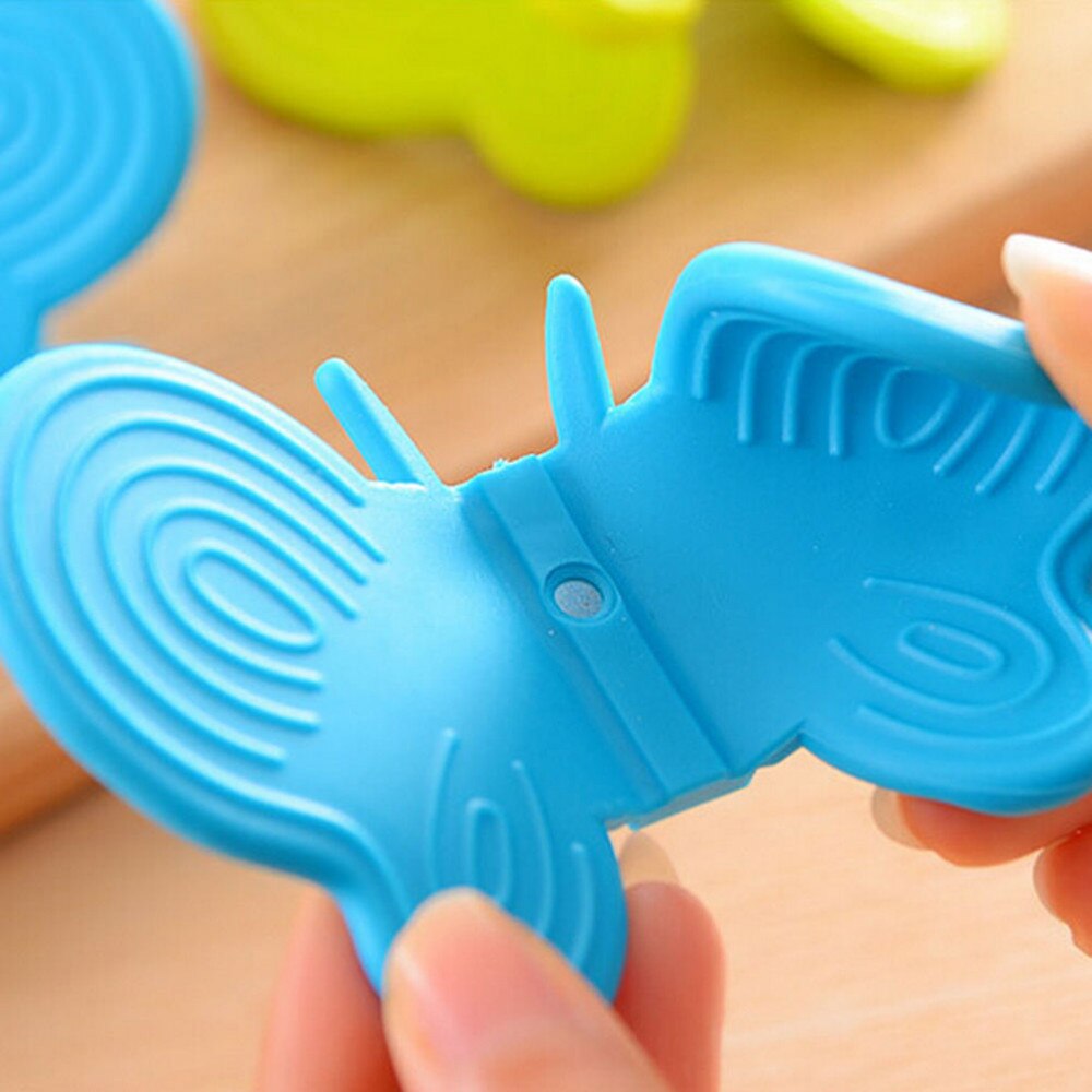 2Pcs Butterfly Silicone Glove Oven Heat Insulated Finger Gloves Home kitch Cooking Microwave Non-slip Gripper Pot Holders