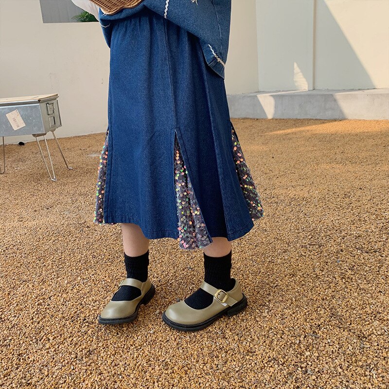 Jupes en Denim pour filles, à la , coréen, printemps 2022