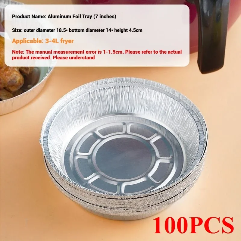 50/100 stuks oliebestendige aluminiumfolie bakjes voor airfryer, wegwerp papieren antiaanbak stoommandjes, keukenhulpmiddel, barbecue lekbak: Groente