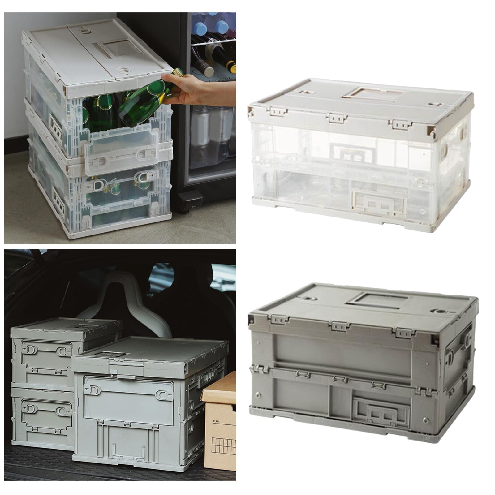 Outdoor Camping Barbecue Box Food Storage Containers Car Collapsible Boxes