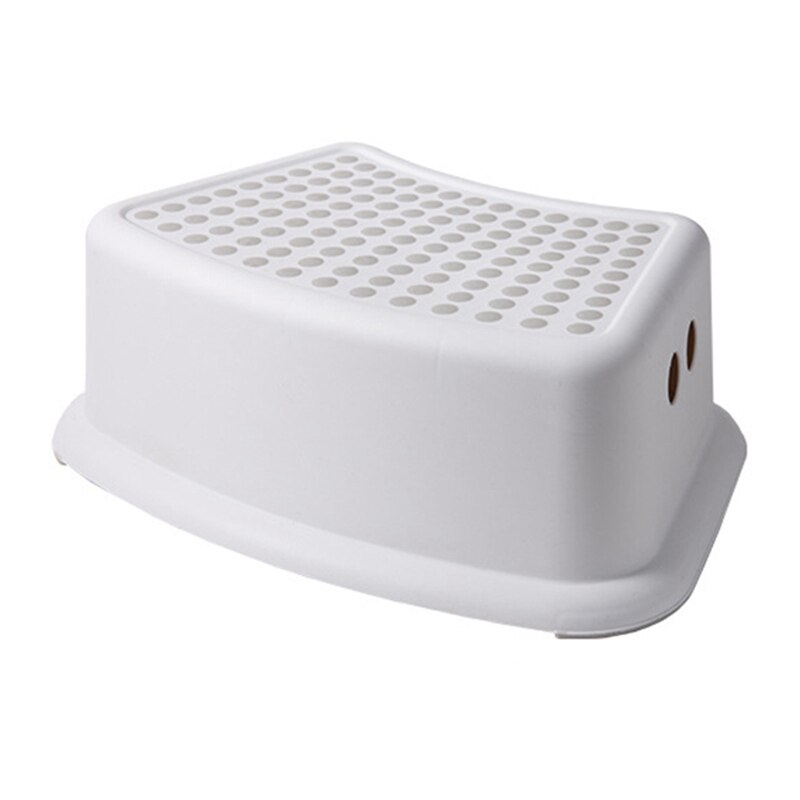 2 stk benk plastkrakk bad fôring håndvask badekar stepping piano pad fotskammel kort baby sklisikker barn liten plat: Grå