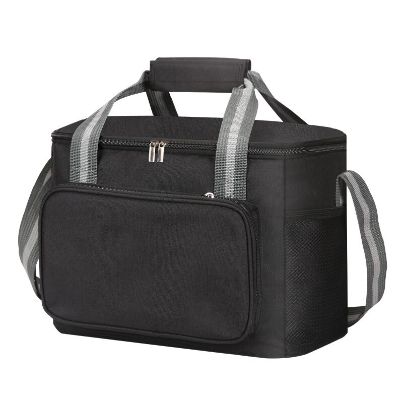 Koeltas Rugzak Picknick Thermische Voedsel Levering Ijs Thermo Lunch Camping Koelkast Geïsoleerde Pack Accessoires Benodigdheden: A Black