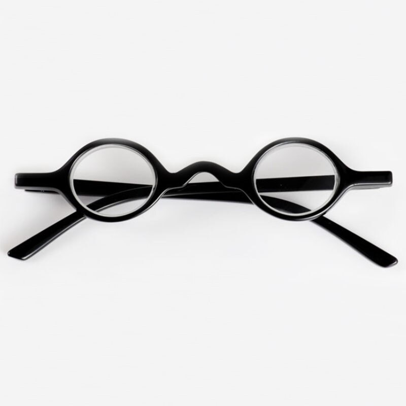 Vrouwelijke Vintage Ronde Mini Leesbril Kleine Plastic Brillen Frame Vrouwen Mannen Presbyope 1.5-3.5 R134