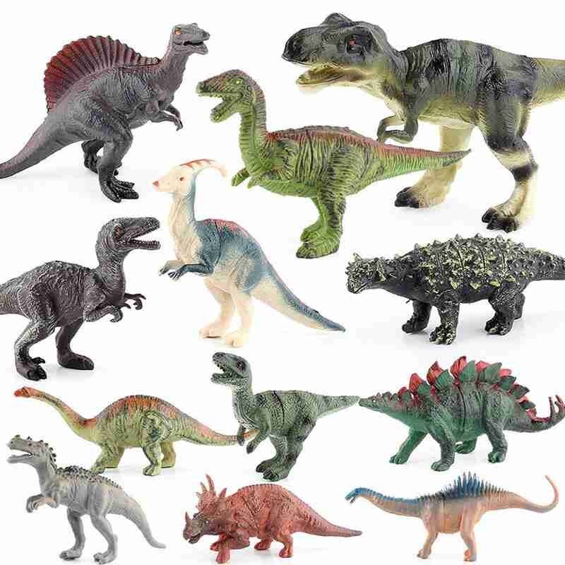 Simulation Little Dinosaur Model Toy Yrannosaurus Rex Wyvern Velociraptor Stegosaurus For Children Kids Birthday