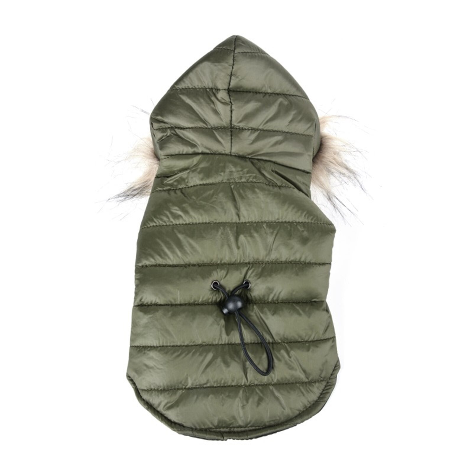 Sweat-shirt à capuche pour animaux de compagnie, vêtements chauds d'hiver pour petits et moyens chiens: ArmyGreen / M