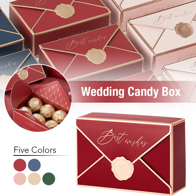 20pcs Envelope Box Packaging Wedding Event Chocolate Candy Storage Box Birthday Party Xmas Decor Crafts