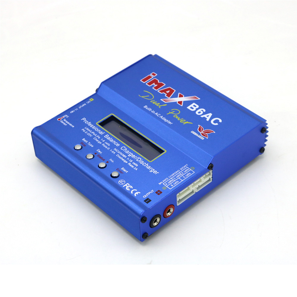 Imax B6 AC RC chargeur 80W B6AC 6A chargeur d'équilibre écran LCD numérique Li-ion LiFe Nimh Nicd PB Lipo déchargeur de batterie