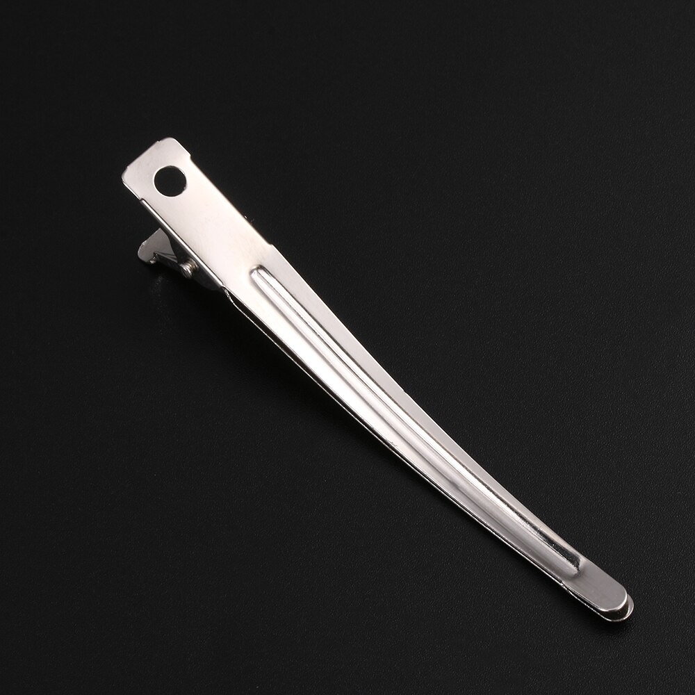 12Pcs/Set Salon Styling Hair Clip Duck Mouth Wavy curls Fixed hair clip Stainless Steel Sectioning Clamp Hairdressi