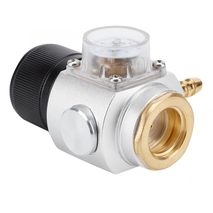 Magnetic Solenoid Check Valve Aquarium Adjustment Water Plant Fish Aquarium CO2 Mini Gas Regulator T21 * 4 Soda Pressure Gauge