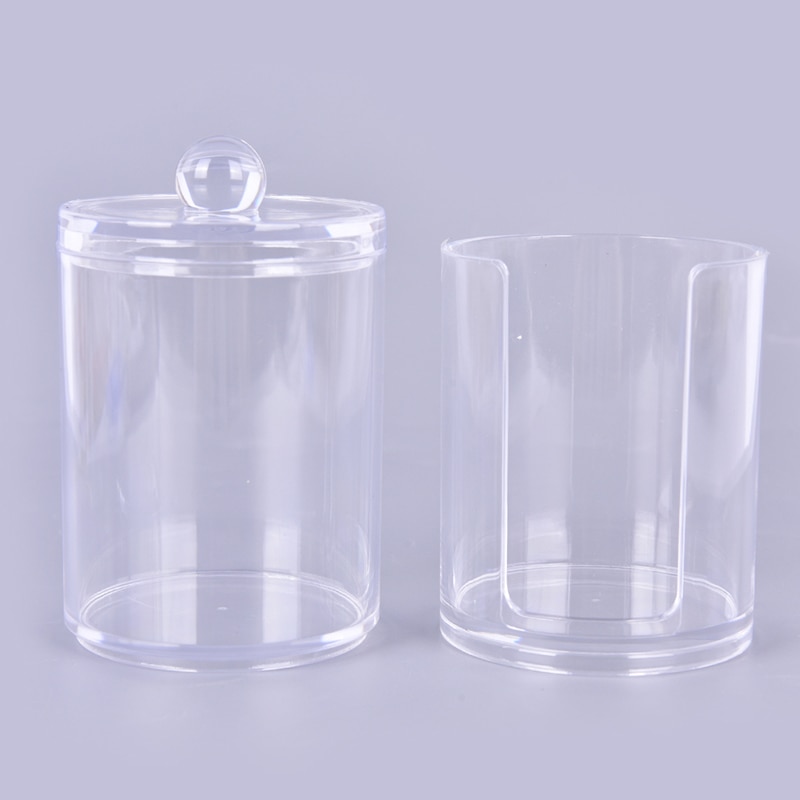 Acryl wattenstaafje make-up organizer opbergdoos draagbare container make-up wattenschijfjes houder cosmetica organizer