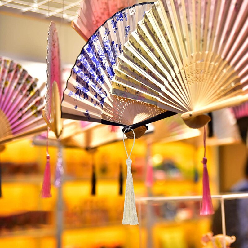 100pcs/lot 8cm Vertical Tassel Fringe Pendant DIY Party Hanging Ring Cords Tassel Curtain Home Decoration Tassel Lace