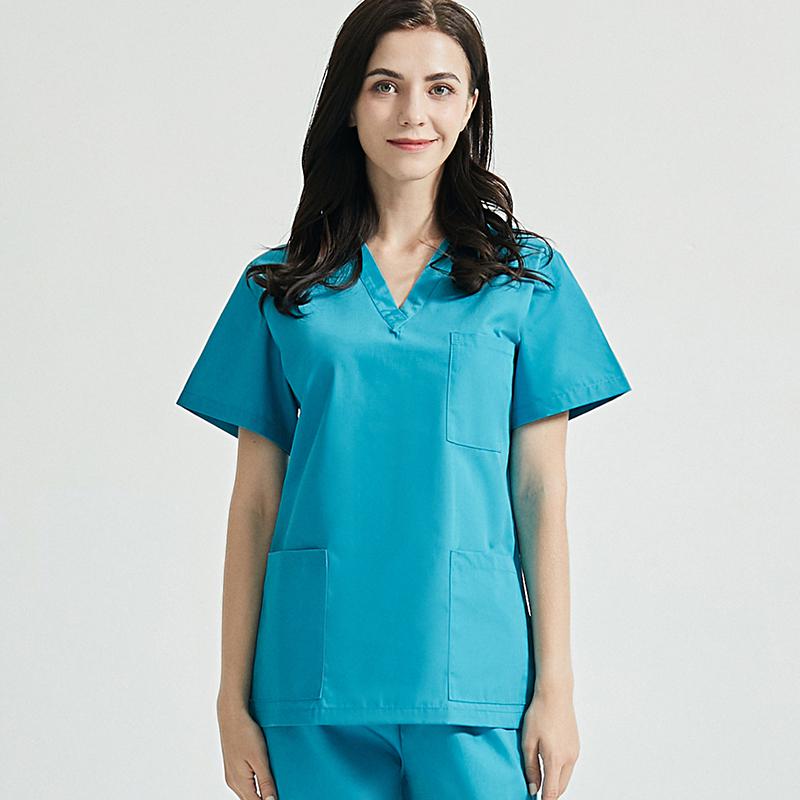 Operating clothes Hospital hand-washing clothes separate suit Surgeon operating room coveralls brush hands oral dental: Black / XL