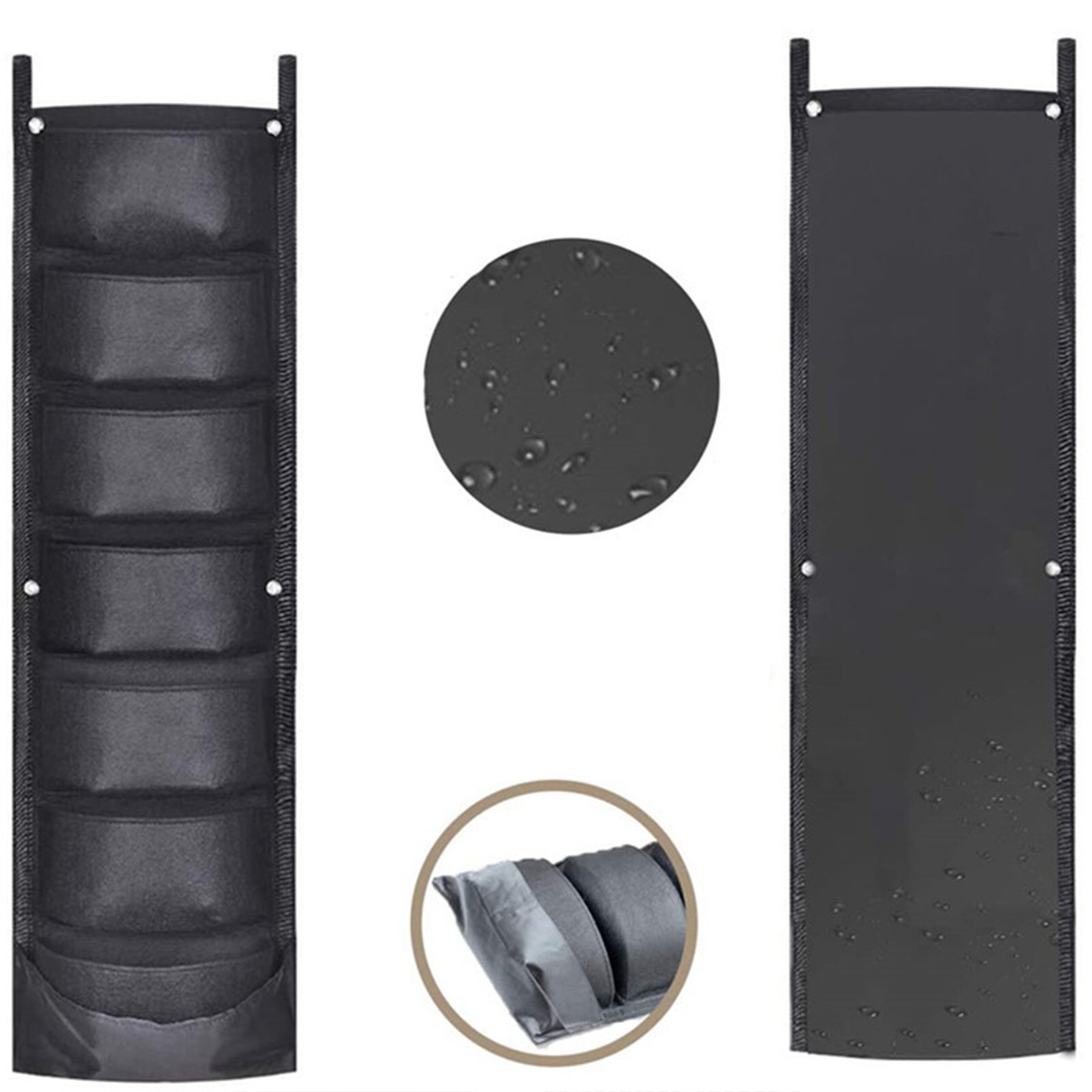 Vertical Hanging Garden Grow Planter Flower Pots Layout Waterproof Pockets Wall Hanging Planting Bags