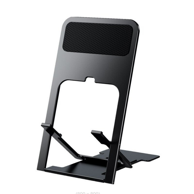 2022 Mini supporto da tavolo pieghevole multi-angolo per telefono cellulare supporto per Tablet in plastica cavo portatile per Iphone 12 11 8 7 supporto pro: black