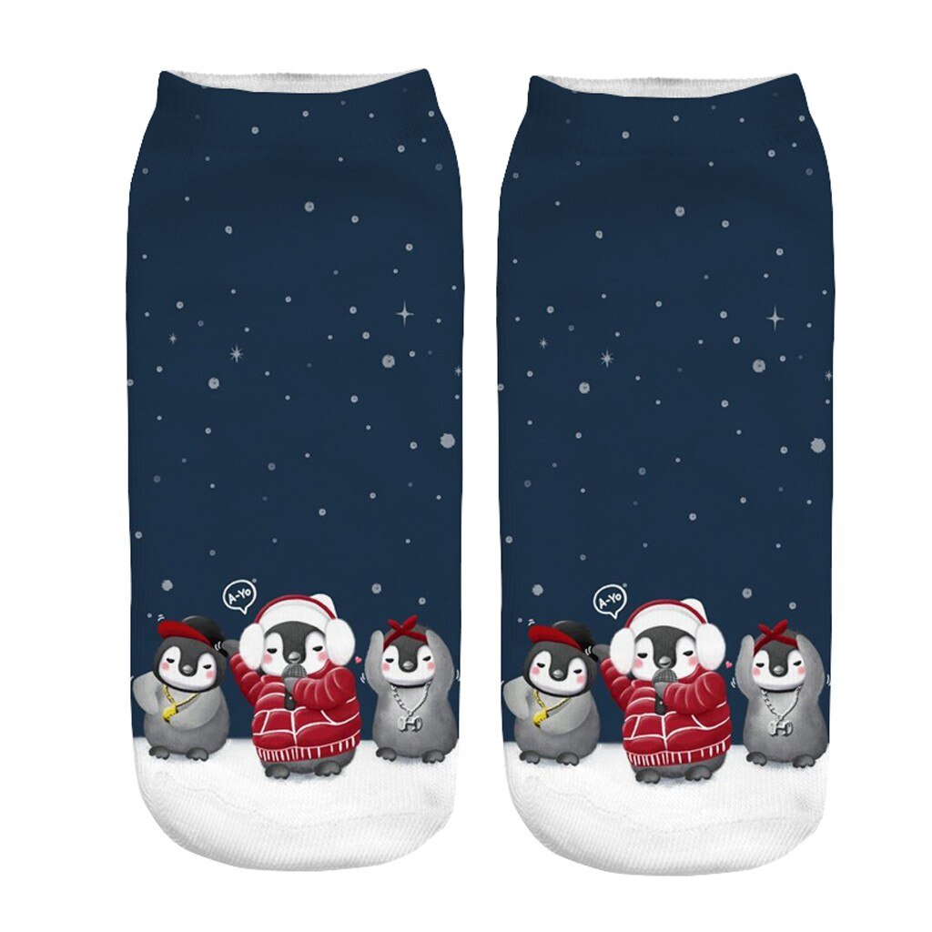 Jaycosin miehet naiset sukat harajuku skarpetki mukavat puuvillaiset joulusukat tossut lyhyt printti nilkka hauskat sukat kalsettiinit