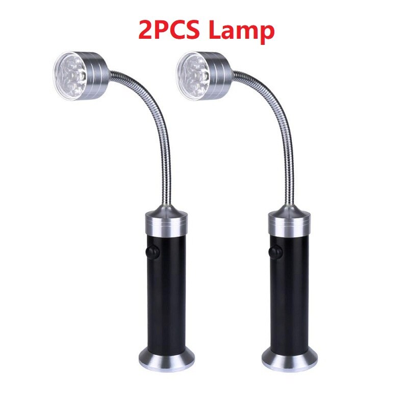Magnetische Barbecue Lamp Led Zaklamp Bbq Grill Licht Outdoor Super Heldere Magnetische Base Barbecue Lichten Grill Verlichting Gereedschap: 2Pcs Lamp