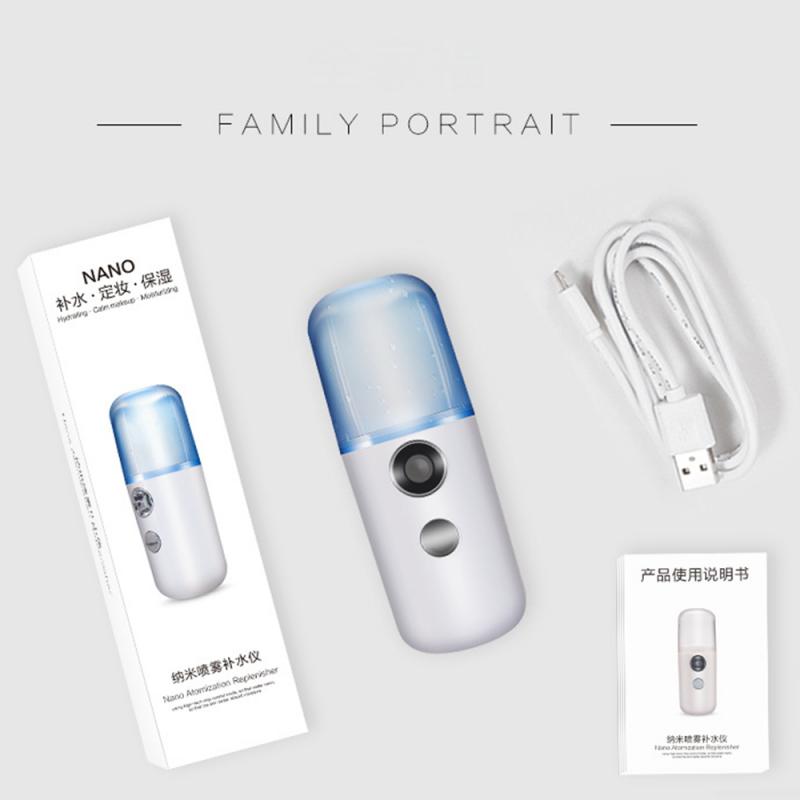 Mini Nano Face Steamer USB Nebulizer Face Moisturizer Humidifier Hydrating Skin Care Women Facial Sprayer Beauty Care Disinfect