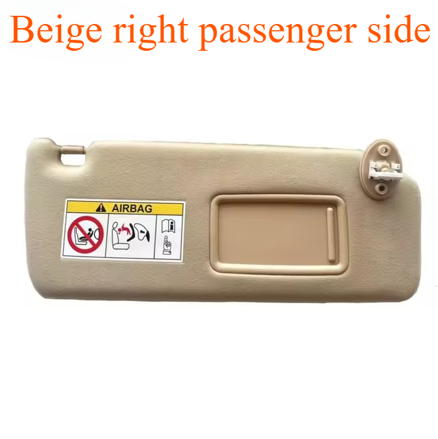 Sun Visor For Toyota Land Cruiser Prado KDJ155/KDJ150 , Compatible with Makeup Mirror 74320-0G030-B0 and 74320-0G030-A0: Yellow