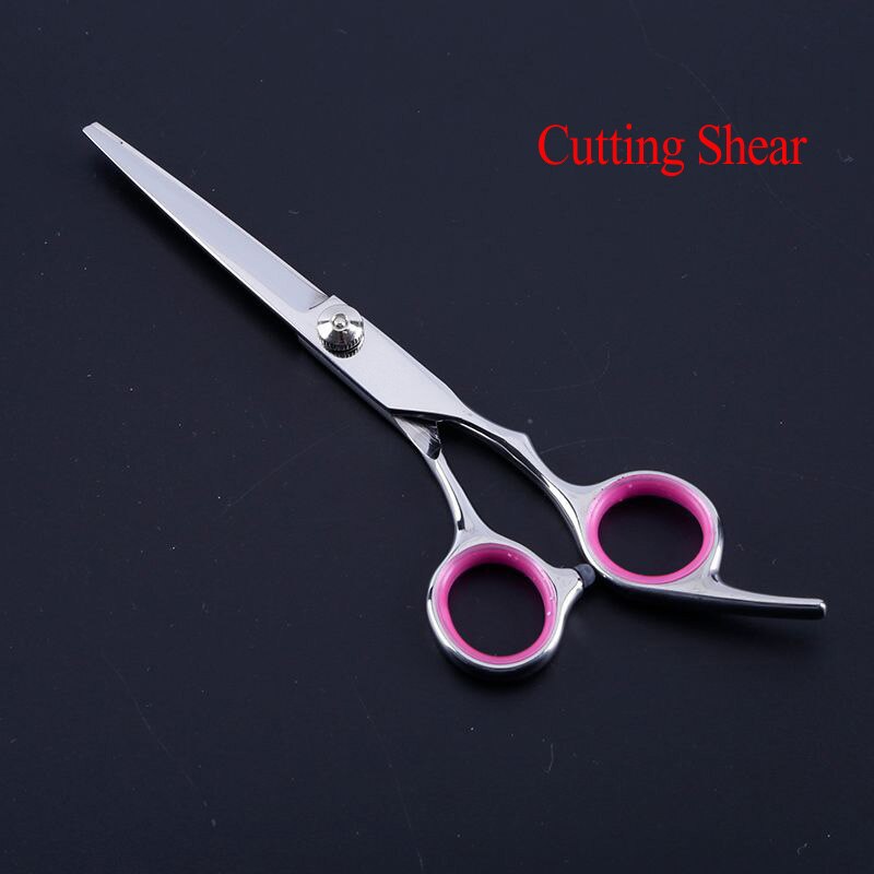 Pet Grooming Scissors Stainless Steel Dog Cat Hair Seam Chunker Scissors Up and Down Curved Scissors Sharp Haircut Pet Tool Set: Pink A