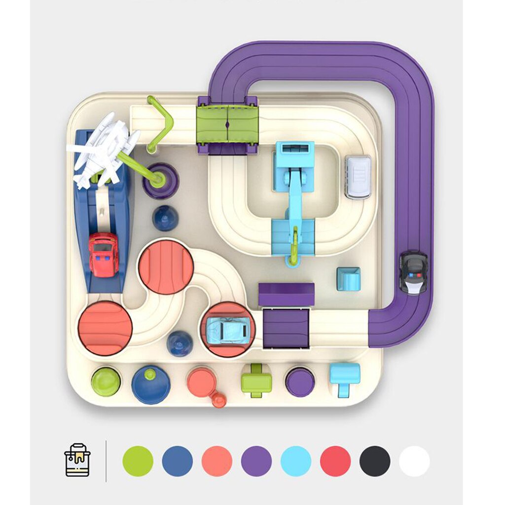 Manual Control Car Adventure Toys Puzzle Race Track Playsets Engineering Toy