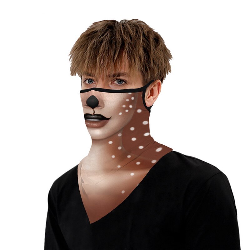 Halloween Clown Print 3D Balaclava Magic Scarf Outdoor Sports Bandanas Ski Fishing Cycling Hiking Mask Neck Scarf: 4