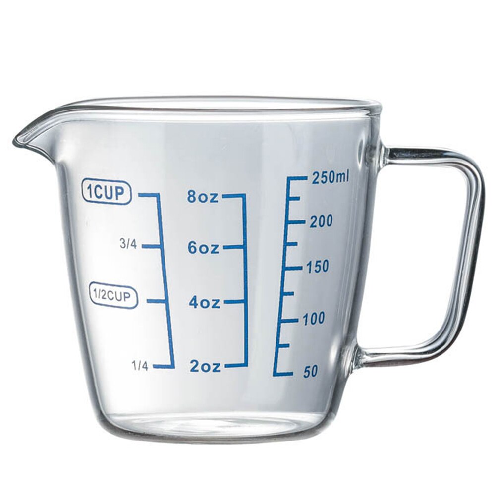 Pichet de mesure pour micro-ondes | Verre résistant à la chaleur, coupe de mesure échelle du lait, ustensiles de cuisine de 250/500ml