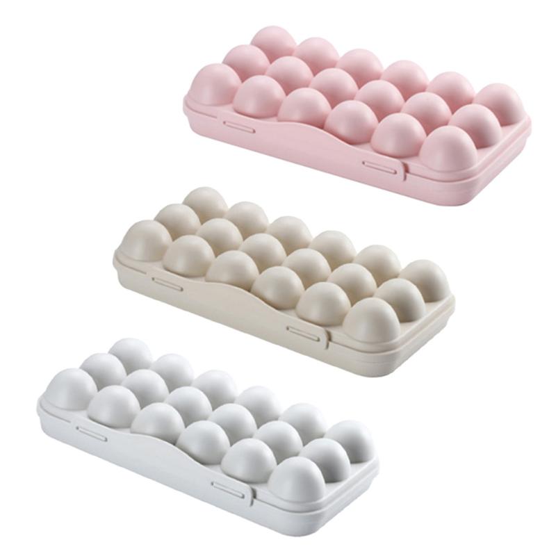 18 Grids Anti-Collision Ei Lade Houder Koelkast Scherper Opbergdoos Plastic Eieren Organizer Container