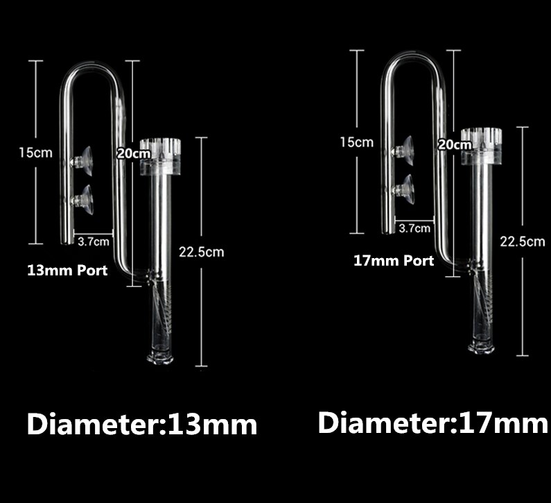 Woda akwariowa akwarium z roślinami szklany odpływ odpływ lilia 12/16mm 16/22mm, Skimmer powierzchniowy