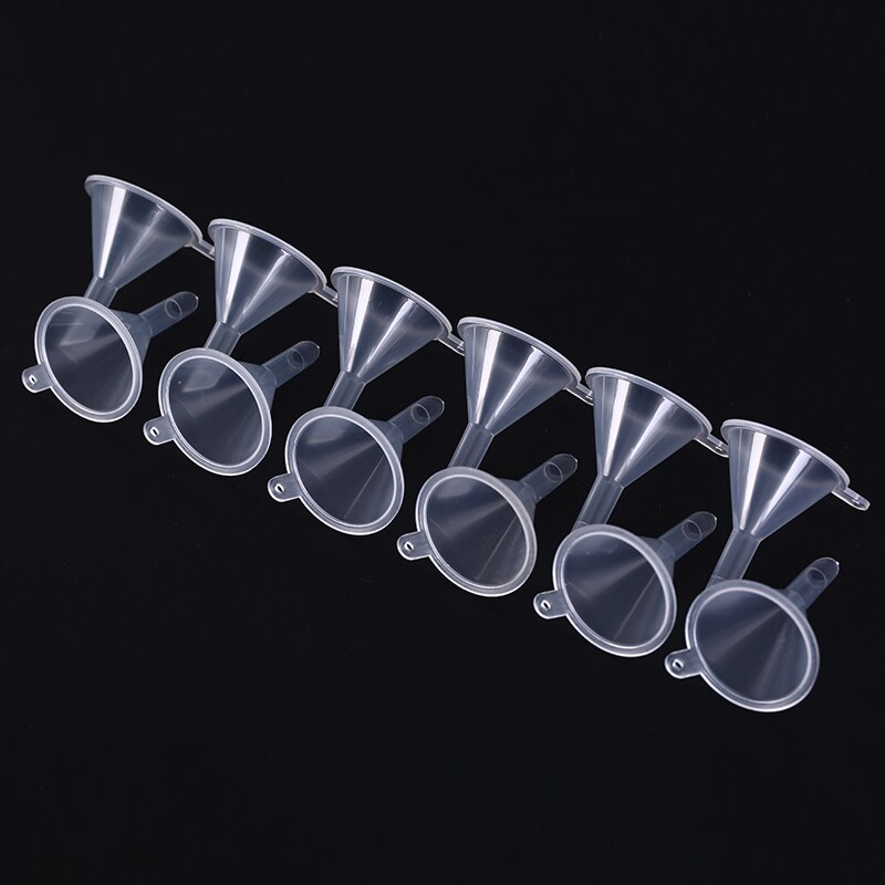 12pcs/set Small Funnel Clear Mini Funnels Packaging Travel Tools for Empty Bottle Filling Perfumes Essential Oils Aromatherapy