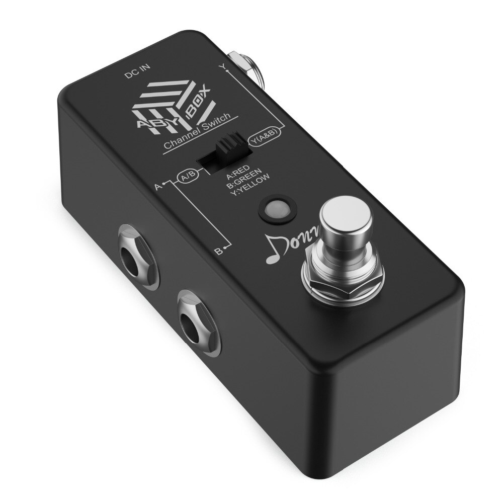 Donner ABY Switcher Box Guitar Pedal ABY Line Selector Audio Channel Swith Combine Effect Pedal True Bypass Guitar Accessories