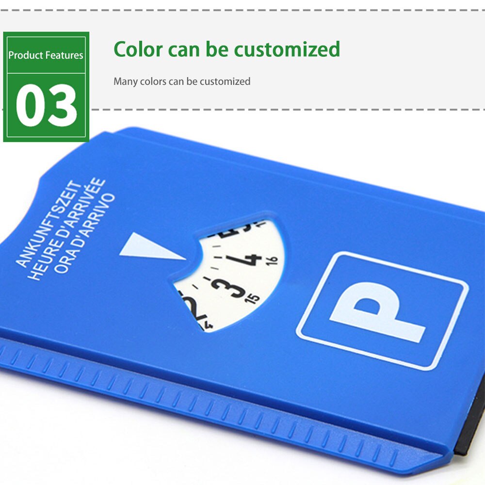 Ice Scraper Tool Car Temporary Parking Timer Snow Removal Shovel Clock Display Area Parking Time Card Tools Turntable