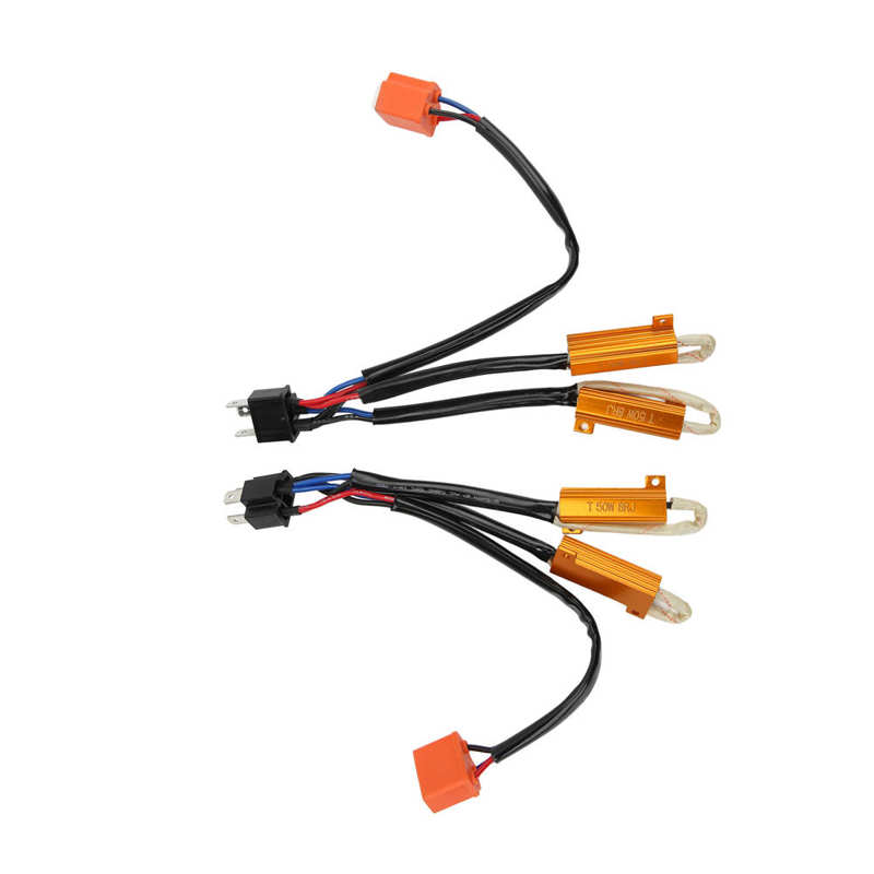 T50W8RJ LEDs Lamp Error Free Decoder LED Load Resistor Adapter for Headlight