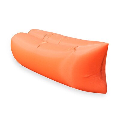Inflatable Lounger Air Sofa Lazy Bag Ultralight Down Sleeping Bag Air Bed Hammock Inflatable Seat for Beach Camping Travel: Orange
