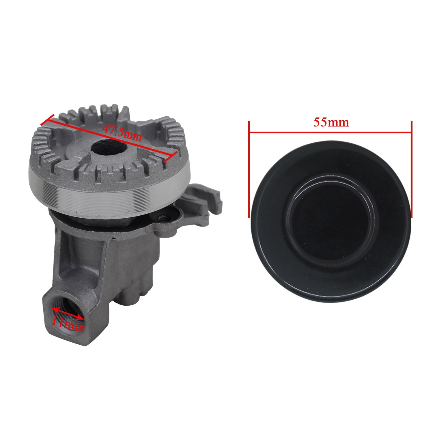 Gas range cooktop sabaf type burner Diameter 55mm 75mm 100mm