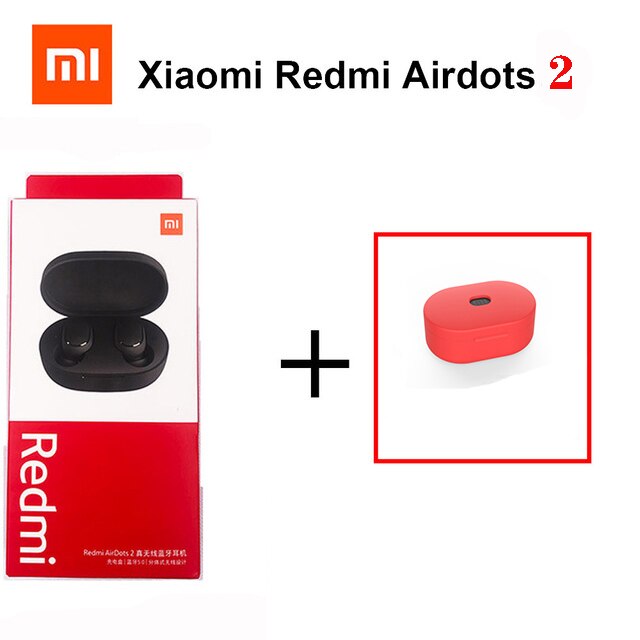 Xiaomi Redmi Airdots 2 Mi True Wireless Bluetooth 5.0 TWS Earphone Gaming Headset Left Right Low Lag Mode Stereo Auto Link: Pink