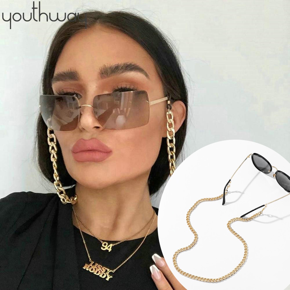 Neue schick Gold Brillen Ketten bin Meer Lesen Sonnenbrillen Kette Lesebrille Sonnenbrille Brillen Halfter Kabel Kette